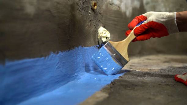 Commercial Waterproofing project at a Cedar Grove, NJ business property by SJ Waterproofing Pros